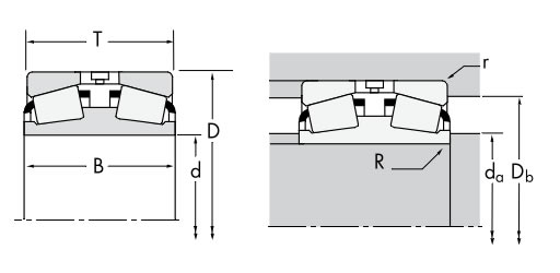 TIMKEN52400D/52637TDI双列双内圈平面图